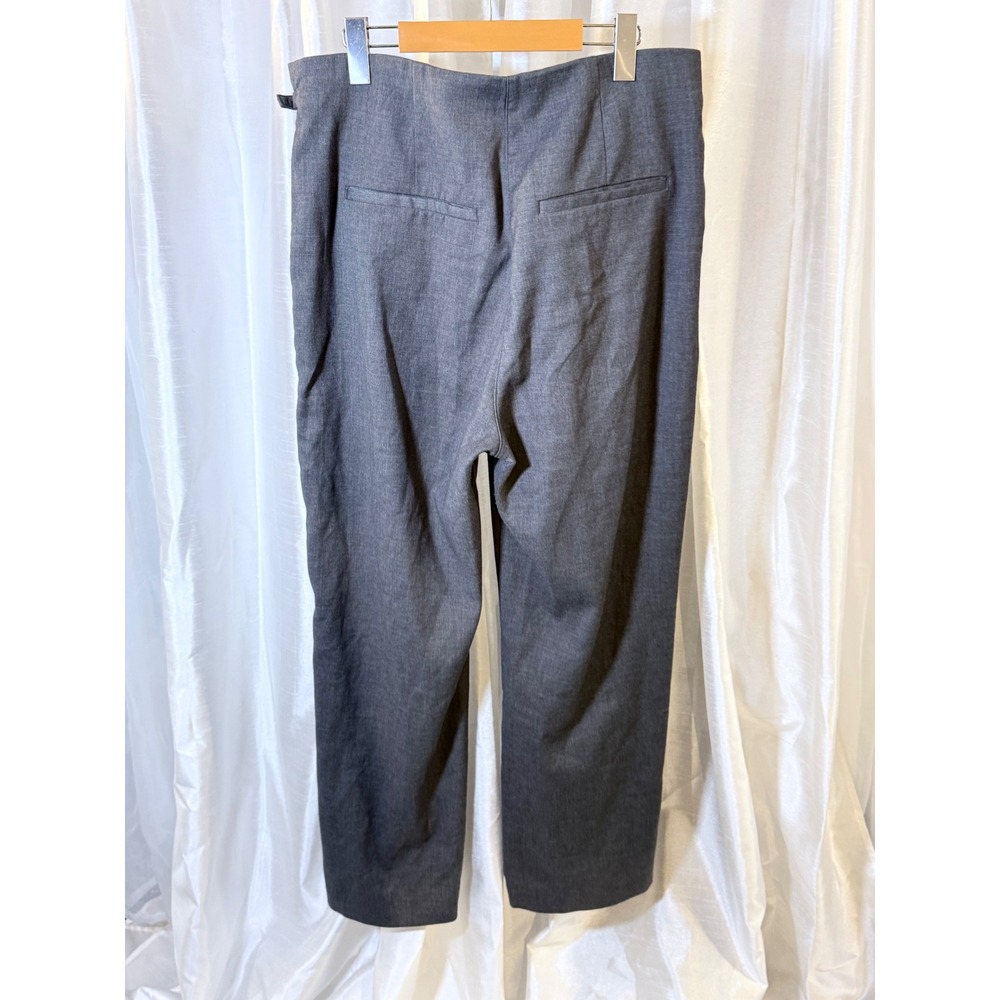 Abercrombie & Fitch Sloane Tailored Pant Womens 31 Grey Excellent Wide Leg High - Picture 2 of 4